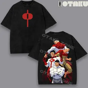 Omni Man Invincible War Comic Washed Tee, Hoodie TV Show Comics Washed T-shirt Sweatshirt Heavyweight Cotton, Tank Top Unisex Shirt Menswear Top Crewneck N5T