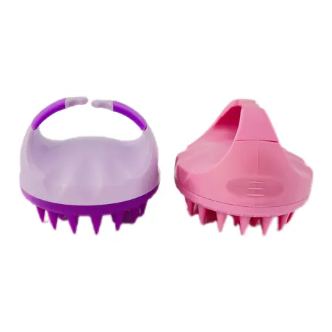 DASHING NOVA 2-Pack Soft Silicone Scalp Shampoo Brushes - Gentle Bathing Accessories for Body Care, Deep Cleansing, Foam Boosting, Dandruff Relief, Lightweight with Handle for Shower Use