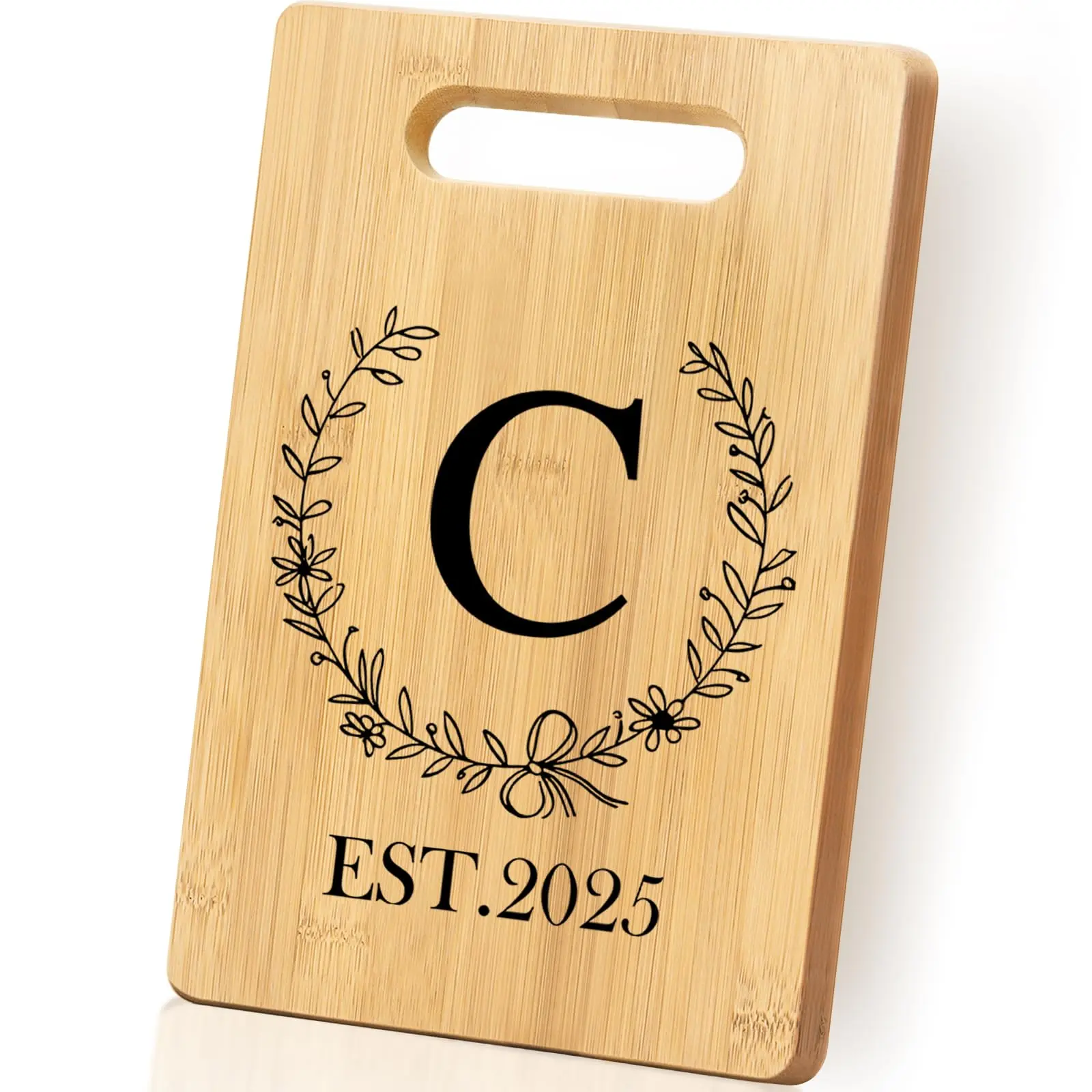 Personalized Board  Monogrammed Wedding Gift For Couple Newlywed 2025 Initial Birthday Gifts Women Bridal Shower Engagement Anniversary Housewarming(letter-c)