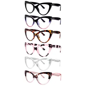 6-Pack stylish Oversized Blue Light Blocking Reading Glasses specifically for women.Featuring spring hinges and premium blue light blocking lenses to effectively relieve eye strain.Ideal for daily commutes/ outdoor activities.Makes a perfect holiday gift