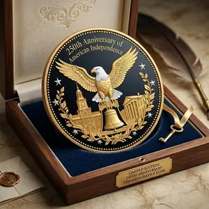 250th Anniversary Coin, Us 1776-2026 Commemorative Mint Mark, Ideal Collectible Gift, Perfect for Friends and Family