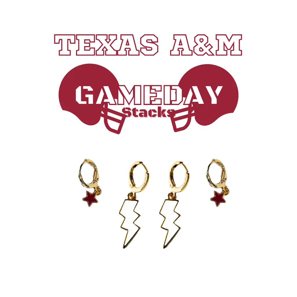 Texas A&M Classic Gameday Earring Stack for Aggies Game Day