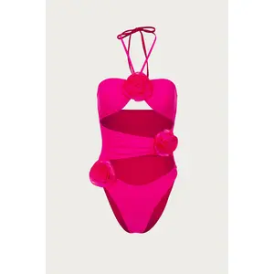 Rose Cut Out One Piece (Fuchsia/Fuchsia)