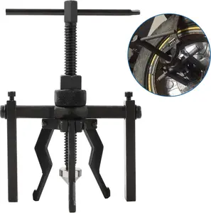 3 Claw Adjustable Pilot Bearing Puller Set - Carbon Steel Mechanic Tool for 16-30mm Outer Jaw, 30-38mm Inner Jaw Removal on Inner Bearings, Wheels, Agricultural Machinery