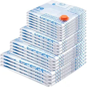 Vacuum Storage Bags, Space Saver Sealer Bags,Vacuum seal bags for clothing, Pillows, Comforters, Blankets, Bedding,7 Jumbo