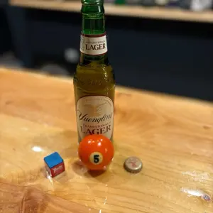 Number 5 Pool Ball Bottle Opener