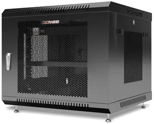 Sysracks 9U Wall Mount MESH Door Server Rack Cabinet Locking Computer Cabinet Network Enclosure for Electronics Security Audio Video AV Equipment Data Rack 24-Inch Depth Server Cabinet (9U) 9.600
