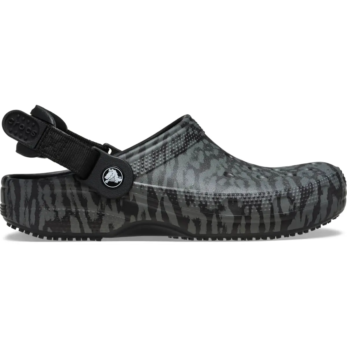 Crocs Adult Classic Graphic Adjustable Work Clogs, Slip Resistant Work Shoes, Nurses Shoes