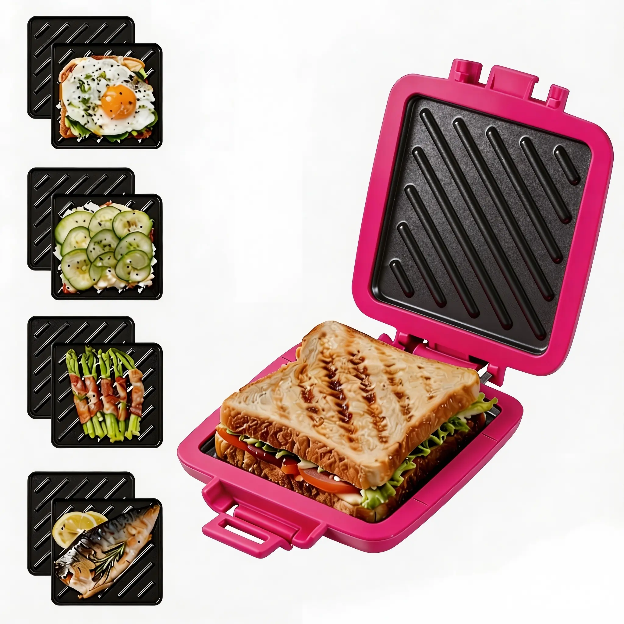 Upgraded Thick Silicone Microwave Toastie Machine - Compact, Small Footprint Panini Press, 3-Minute Crispy Grilled Cheese Maker, Dishwasher Safe Kitchen Supplies, Perfect Christmas Present for Home Use