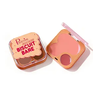 Dual-Effect Blush & Contour Cream Palette - Highly Pigmented, Sweet Natural Light Pink Shade, Smooth Blendable Texture, Reduces Dullness, Ideal For Daily & Special Occasions