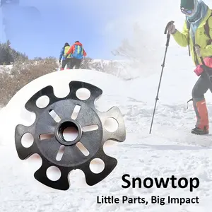Trekking Pole Snow Basket Universal Anti-Sink Mud Basket, Walking Stick Snow Prevent Tray, Lightweight Hiking Pole Replacement Accessories for Outdoor Camping Hiking Mountaineering