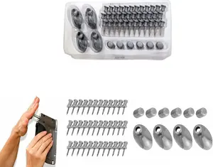 46 Pieces Insta Hang Refill Instant Wall Picture hangingnail System White