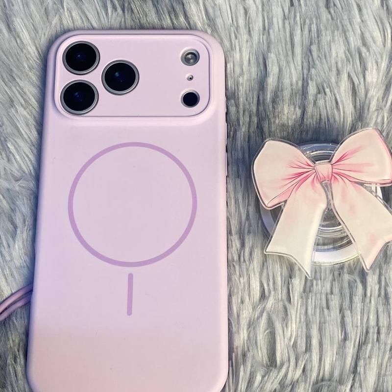 Pink Bow Magsafe Grip, Mangetic Popsocket, E Reader Grip Kindle Accessories, Girly Phone Holder