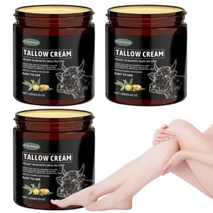 Moisturizing Lightweight Beef Tallow & Honey Balm for Face, Whipped Beef Tallow Moisturizer for Face & Body, Hydrating Body Blend, Hand Restore Cream