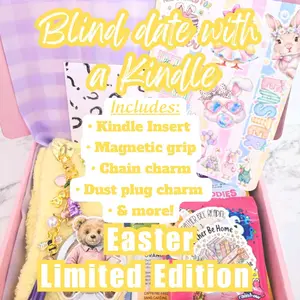 Easter Limited Edition Blind Date with a Kindle Box Bundle | Includes Holographic Insert, Magnetic Grip, Dust Plug Charm, Hanging Chain Charm & More