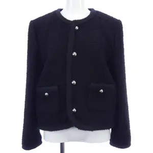 Pre-owned Celine Cashmere Small Leather Goods Chelsea Collarless Jacket