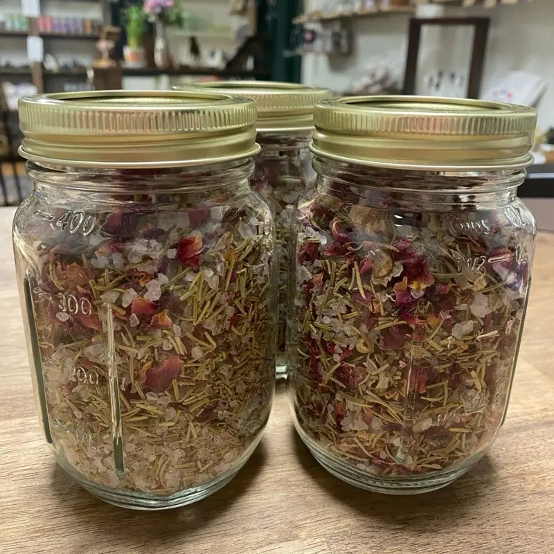 Spiritual Bath Cleanse Cleansing - Intentional Bath Salts for Aura Protection & Healing Energy - 5 Baths or More - Clear Negativity & Seal with Love
