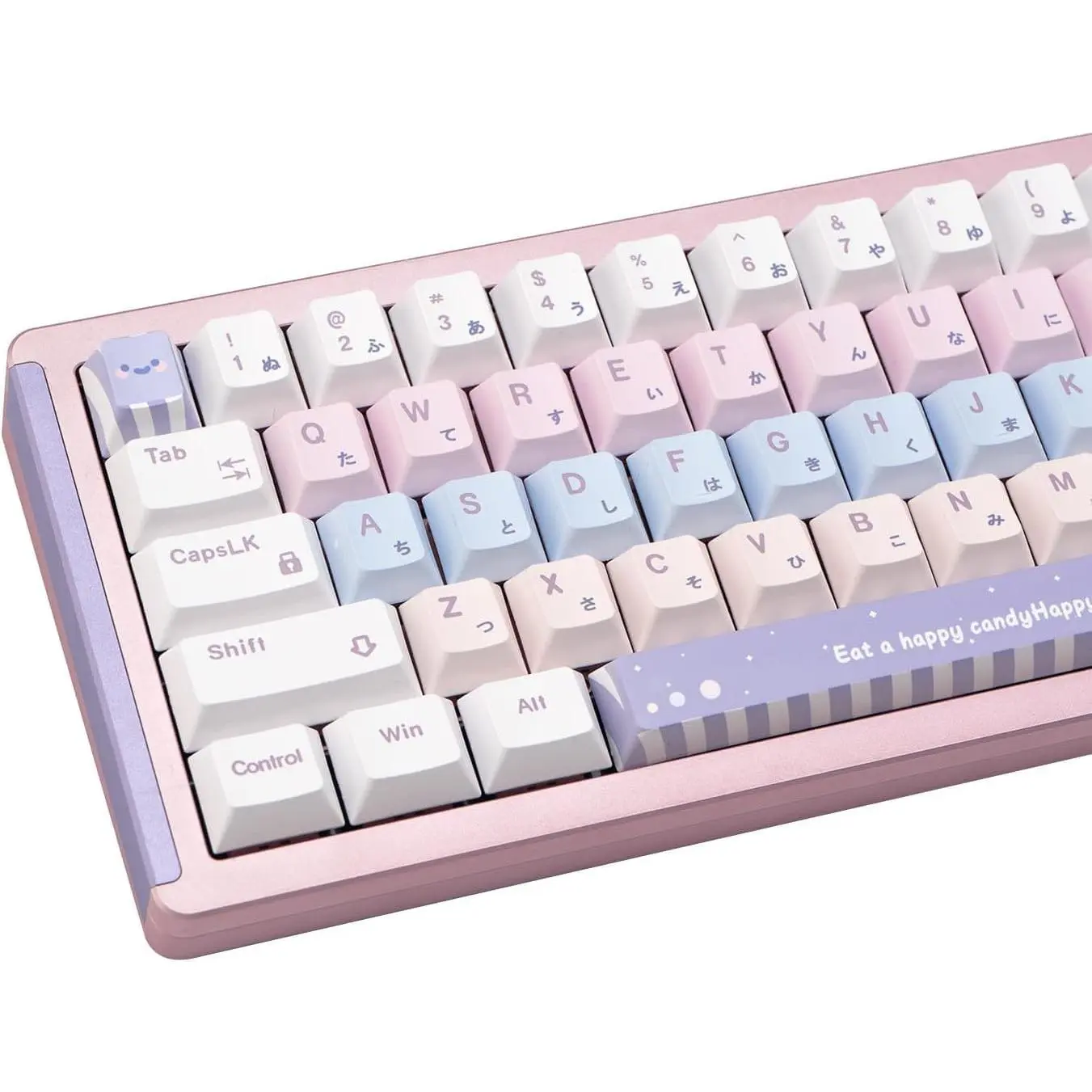 Custom Cute Candy Color PBT Keycaps 130 Keys, Japanese Style Dye-Sublimation Cherry Profile Keycap Set for Cherry Gateron MX Switches Mechanical Keyboards only keycaps