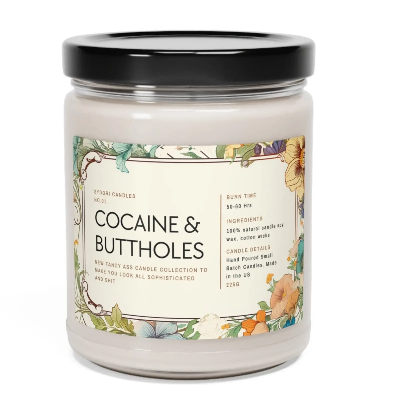 Funny Offensive Soy Candle | Adult Humor Gag Gift | Highly Inappropriate Prank Gift | White Elephant Candle