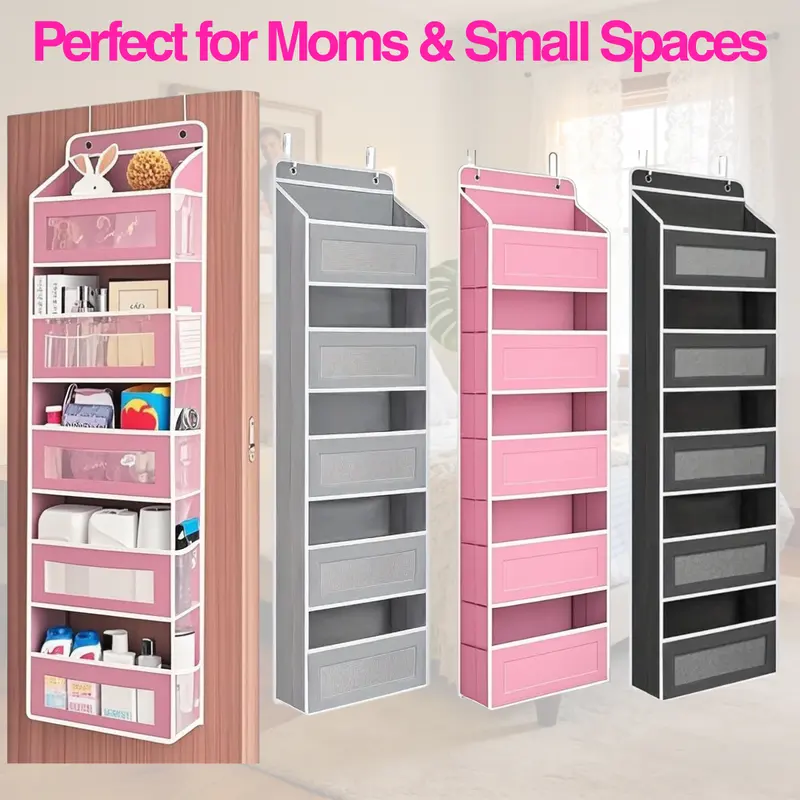 2026 Petit Bits 5-Tier Over The Door Organizer 10 Large Pockets Capacity anti-Tilt Sturdy Space-Saving Universal Storage Back to School Holiday Haul Deal Christmas Gift Home Accessories,Back to School 30 rack Baby Product Ptorage with anti-tip design