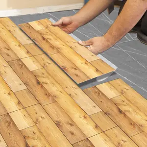 Light Wood Peel and Stick Floor Tiles, 5/10/20pcs 15.75x5.91in, No Glue, Waterproof, Durable, for Kitchen, Bedroom, Apartment