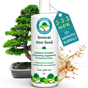 HOUSEPLANT RESOURCE CENTER Bonsai Tree Food Premium Gentle Liquid Fertilizer for Healthy Growth, Strong Stems & Beautiful Blooms 8 oz (240 ml)