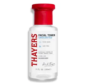 Thayers Trial Size Alcohol Free Unscented Witch Hazel Facial Toner with Aloe Vera Formula- 3 oz
