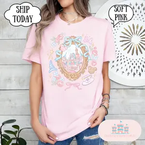 Castle Coquette Vintage T-Shirt, World Shirt, Magic Kingdom Vacation Tee, Tower Shirt, Coquette Shirt