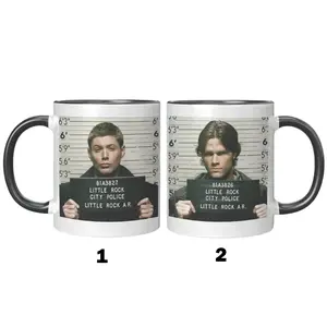 Supernatural Mug, Sam & Dean Winchester Mugshot Coffee Cup, Supernatural Tv Show Funny Mug, Gift For Men & Women, Trending Mug