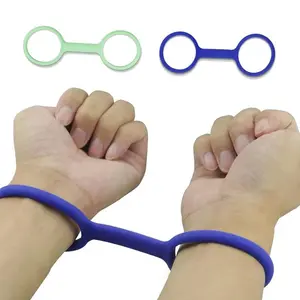 Durable Silicone Rubber Handcuffs for Adults, Non-Toxic Material, Perfect for Pranks and Role-Playing Games, Ideal for Couples
