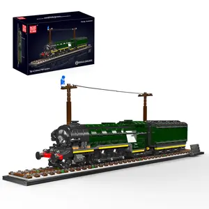 Mould King 12044 Scottish Train Model Building Block Toy Static Model (no motor) summerwins