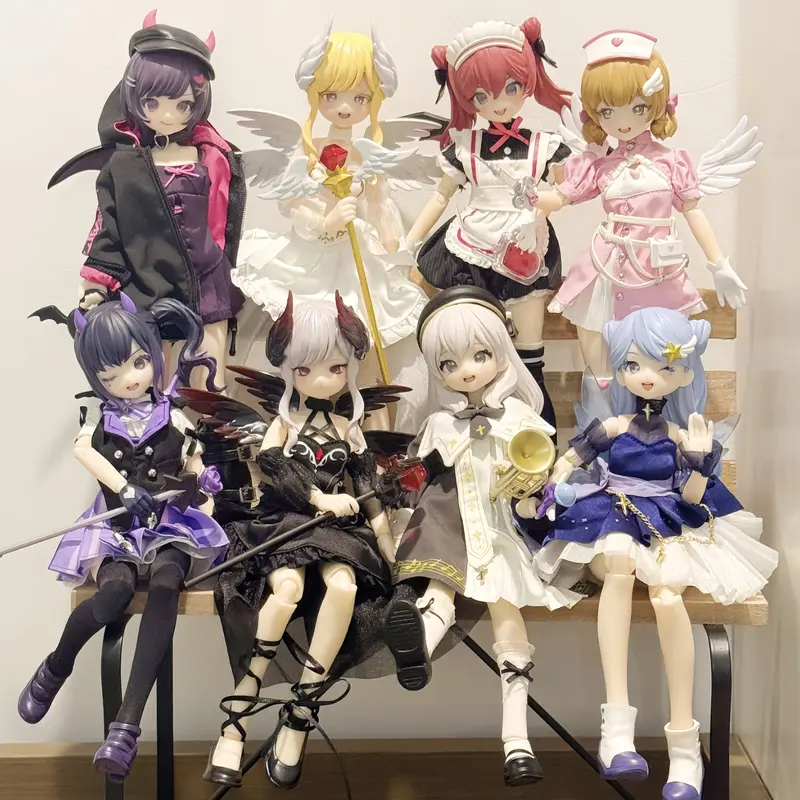 Light Nightmare Twins MJD Series Multi-Jointed PVC Figure Blind Box - PVC+Fabric Figurine Collectibles, 8 Items Series, 1:48 Small Hidden, Blessing Candy, Adult Hobbyist Targeted Rare Chance Dolls