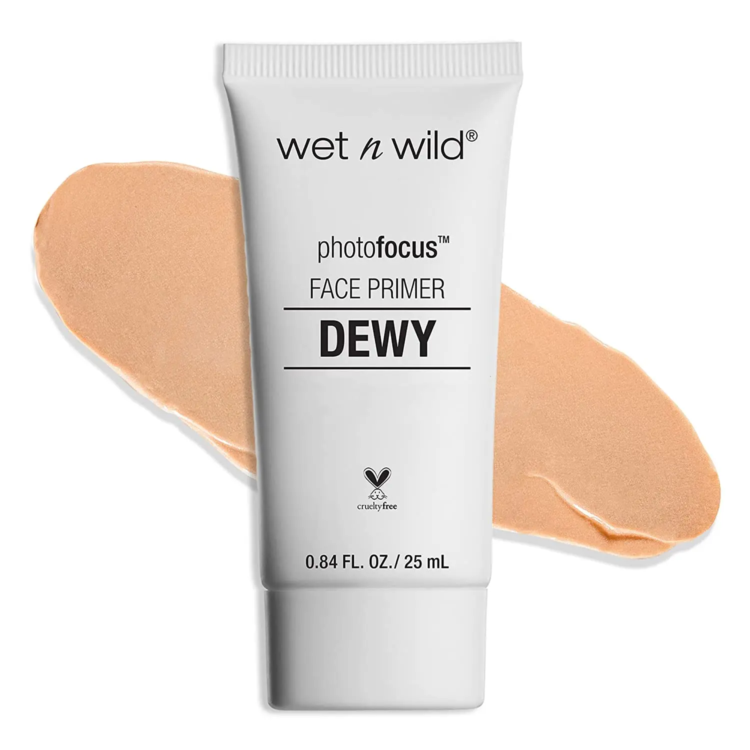 Wet n Wild PhotoFocus Dewy Face Primer - Cruelty Free Makeup Base, Smoothing Treatment for Flawless Application, 0.84 fl oz/25 mL Daily Cosmetic Single Item