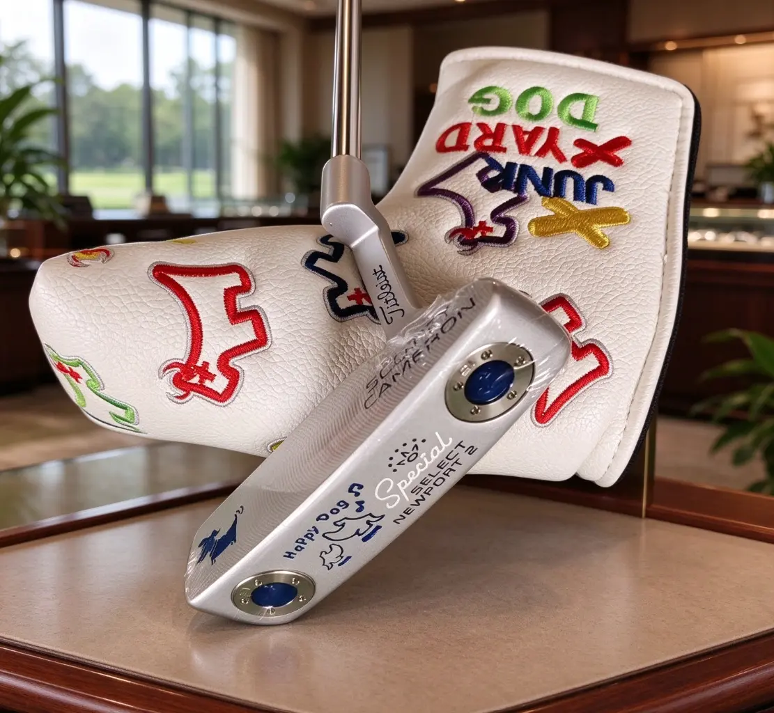 Happy Dog Scotty Cameron New Port 2 Blade Golf Putter, Brand New for Men & Women