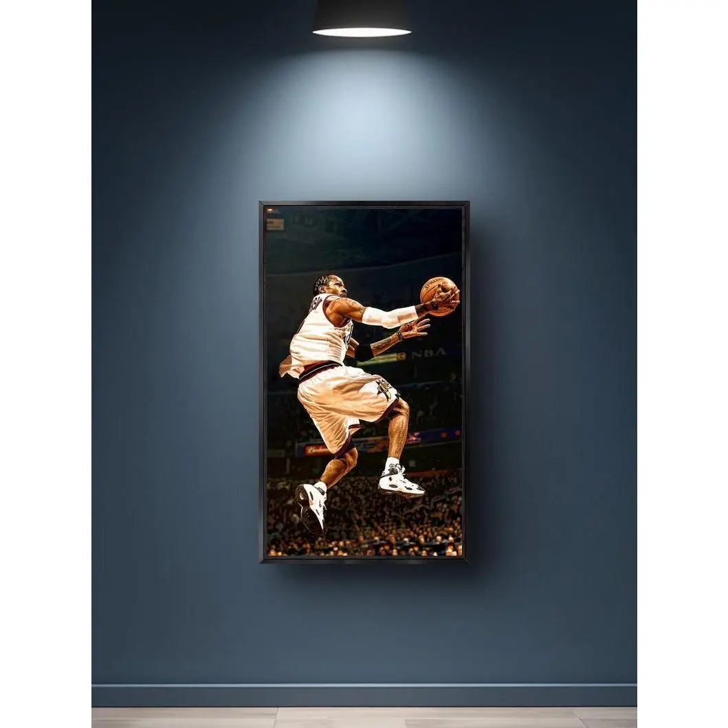 Allen Iverson Poster PrintThe Answer, NBA All Star, Black and White Wall Art, Hall of Fame, Basketball Gift, NBA Fans