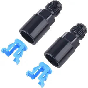 2PCS 6AN Male to 3/8" & 5/16" SAE Quick-Disconnect Female Push-On EFI Fuel Rail Fitting