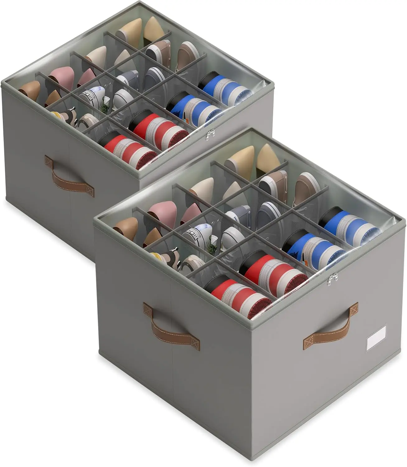 Stackable Clear Shoe Storage Bin, Space Saving Closet Organizer, Storage & Organization Must Have, Clear View Heavy-Duty Shoe Container, Modular No Tools Assembly, Viral Small Space Home Essential, Declutter Hack Apartment Storage