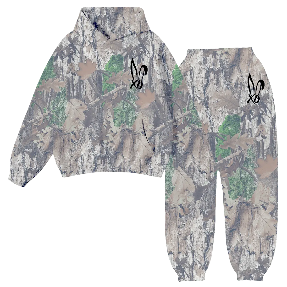 Xo Logo Camo Sweatsuit Set