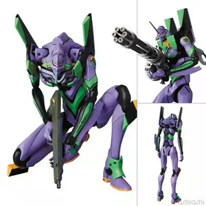 Yolopark Evangelion 20cm EVA-01 Test Type Model Kit, AMK Series Dynamic Action Figure, Movable Joints Mecha PVC Statue, Anime Collectible Decor, Birthday Christmas Halloween Holiday Gift for EVA Fans