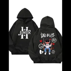 Hoodies, casual neutral street-style pullovers, Latin trap and urban fashion, with sportswear and T-shirts available