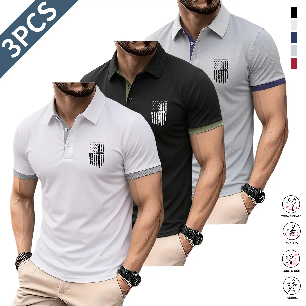 White + Black + Gray