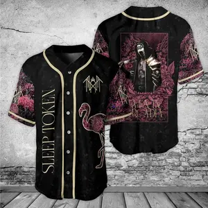 Sleep Token Baseball Jersey,  Sleep Token flamingo Band Jersey, The Even In Arcadia, Concert Tour 2025 Jersey 5