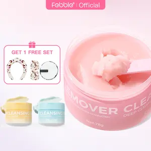 FEBBLE Makeup Melting Cleansing Balm, Face Cleanser & Makeup Remover, Hydration and Nourishment,protect skin barrier Cosmetic Cream