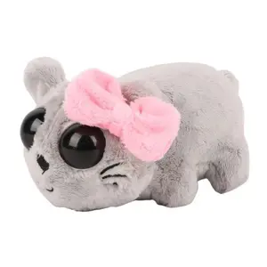 Sad Hamster Musical Plush Toy Kawaii Soft Stuffed Animal Cute Hamster Plushie Doll For Christmas Birthday Gift