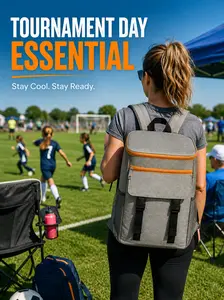 Insulated Leak-Proof Cooler Backpack – Keeps Drinks & Lunch Cold Up to 20H | Lightweight, Soft-Sided, Hands-Free, Portable for Picnic, Camping, Hiking, Beach & Travel