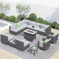 Grey Wicker Grey Cushion