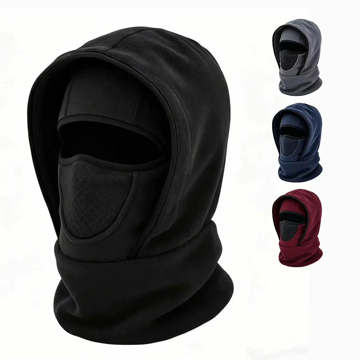 Balaclava Fleece Ski Mask for Men Women Winter Face Masks Windproof Hooded Scarf Cold Weather Hat Neck Warmer