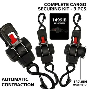 HEAVY-DUTY 1,500LBS. 1" x 12ft retractable ratchet strap, Effortless Tightening, Anti-Snap, Professional Grade, Safe Use,Heavy Duty Self Retracting Tie Down Straps for Truck, Cargo Trailer