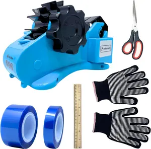 echomerx Sublimation Tape Dispenser Bundle Lite Edition - Semi-Auto Tape Dispenser, Heat Resistant Gloves, Heat Tapes, Ruler & Craft Scissors - Essential DIY Sublimation Kit