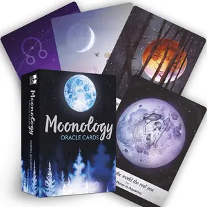 Midnight Moonlight Oracle Deck for Spiritual Soul Reflection and Daily Insight, Moon Cycle Wisdom Oracle Cards for Astrology Beginners and Personal Clarity